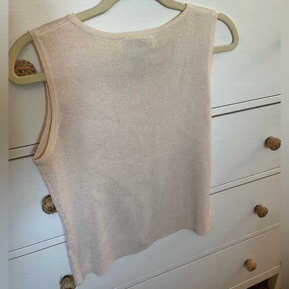 Vintage Joseph A Silk Metallic Top - Picture 2 of 5